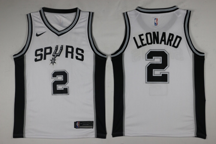Men San Antonio Spurs #2 Leonard White Game Nike NBA Jerseys